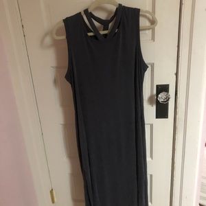 Alba Brand-New Charcoal Y-Dress